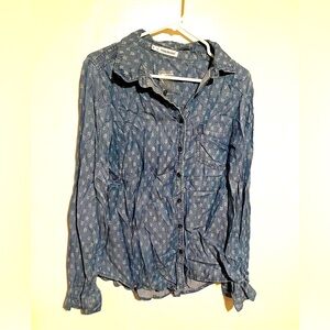 Maurices Blue And White Arrow Blouse